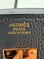 Hermès Birkin 30 Black Togo Rose Gold Hardware