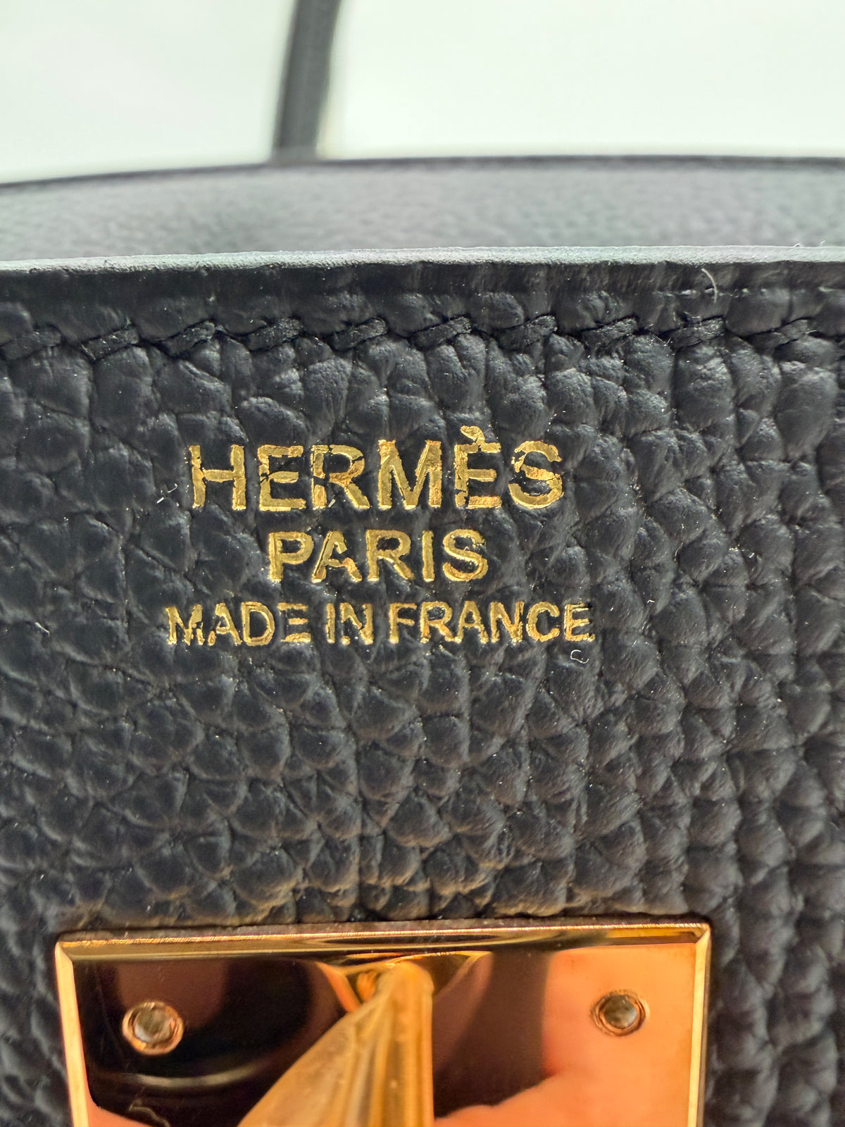 Hermès Birkin 30 Black Togo Rose Gold Hardware