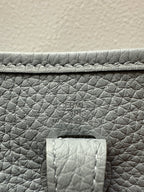 Hermès Mini Evelyne Gris Pantin Taurillon Clemence Palladium Hardware