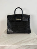 Hermès Birkin 25 Black Matte Palladium Hardware
