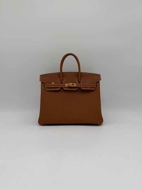 Hermès Birkin 25 Gold Togo Gold Hardware