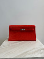 Hermès Kelly To Go Rose Texas Epsom Palladium Hardware