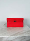 Hermès Kelly To Go Rose Texas Epsom Palladium Hardware
