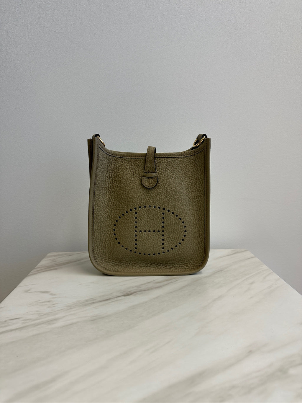 Hermès Evelyne III 29 Sauge Taurillon Clemence Palladium Hardware