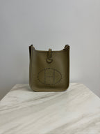 Hermès Evelyne III 29 Sauge Taurillon Clemence Palladium Hardware