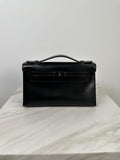 Hermès Kelly Pochette So Black Box Leather