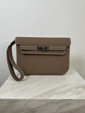 Hermès Kelly Depeches Etoupe Togo Palladium Hardware