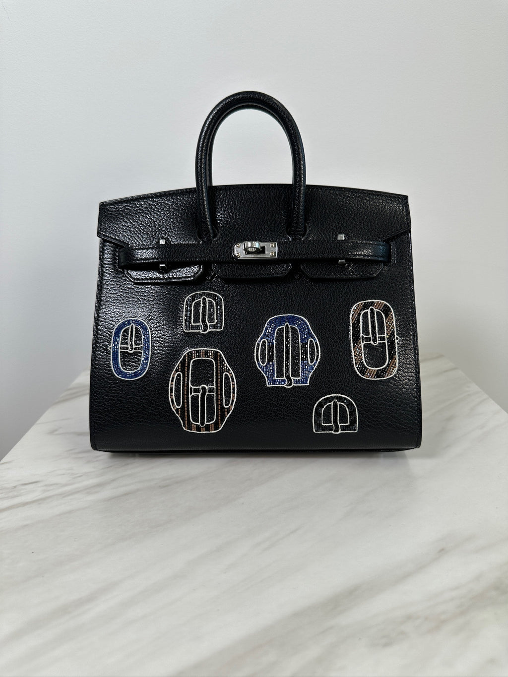 Hermès Birkin 20 Bouclerie Moderne Chevre Mysore Palladium Hardware