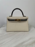 Hermès Mini Kelly HSS Craie/Gris Meyer Epsom Gold Hardware