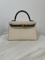 Hermès Mini Kelly HSS Craie/Gris Meyer Epsom Gold Hardware