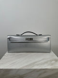 Hermès Kelly Cut Argent Chevre Palladium Hardware