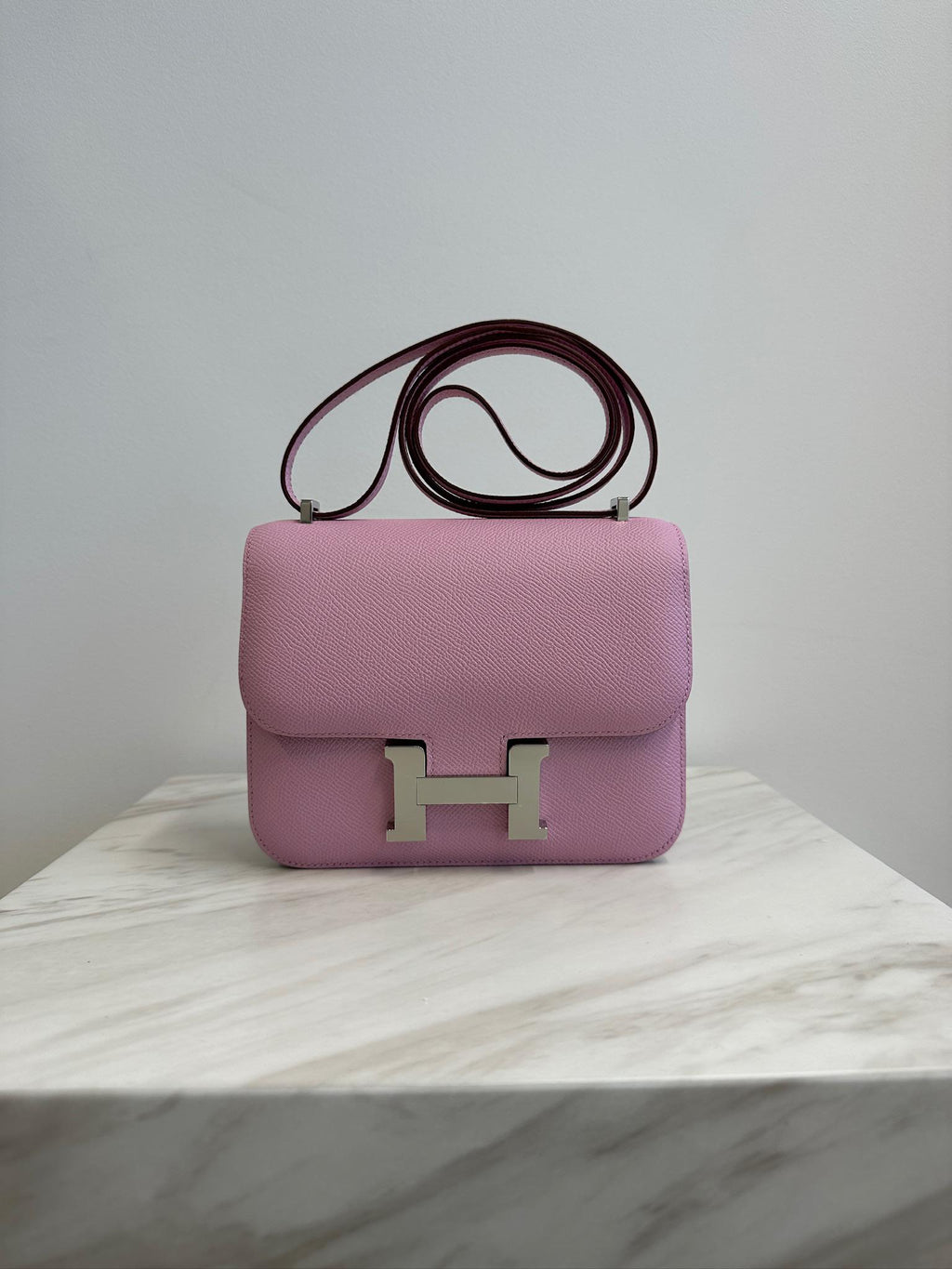Hermès Constance 18 Mauve Sylvestre Epsom Palladium Hardware