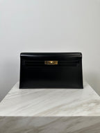 Hermès Kelly Elan Black Box Gold Hardware