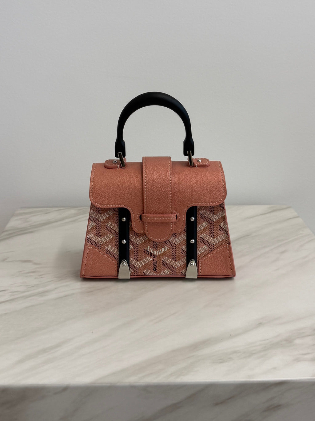 Goyard Saïgon Structuré Nano Multicoloured Pink Metallic Goyardine Palladium Hardware