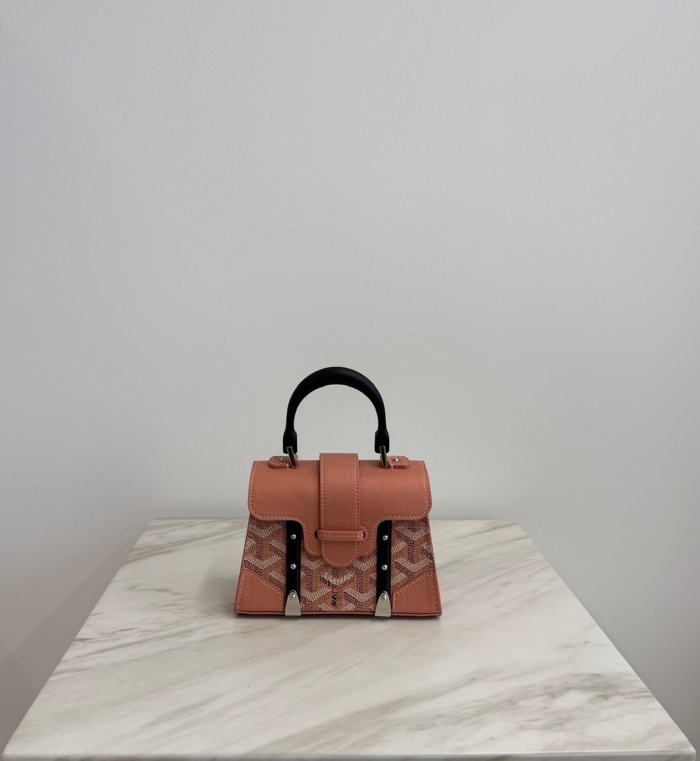 Goyard Saïgon Structuré Nano Multicoloured Pink Metallic Goyardine Palladium Hardware