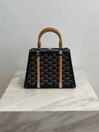 Goyard Saïgon Mini Trunk Bag Black Palladium Hardware