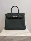 Hermès Birkin 30 Vert Mangrove Togo Palladium Hardware