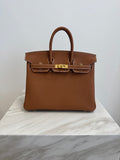 Hermès Birkin 25 Gold Togo Gold Hardware