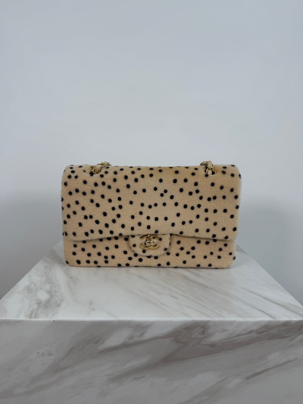 Chanel Metiers d’Art 2026 Flap Bag Light Beige & Black Lambskin & Gold-Tone Metal