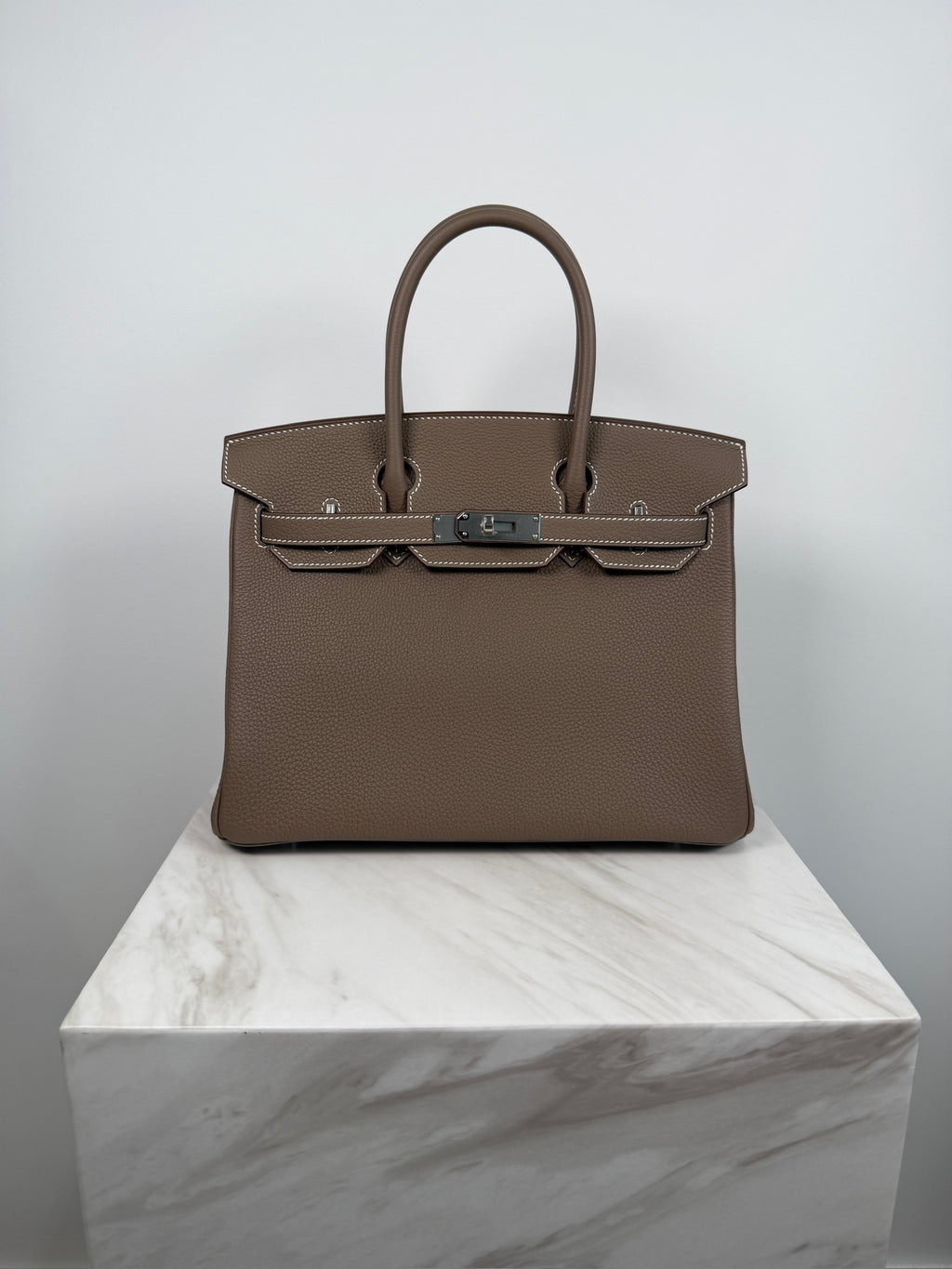 Hermès Birkin 30 Etoupe Togo Palladium Hardware