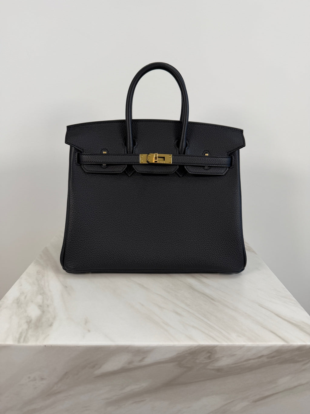 Hermès Birkin 25 Black Togo Gold Hardware