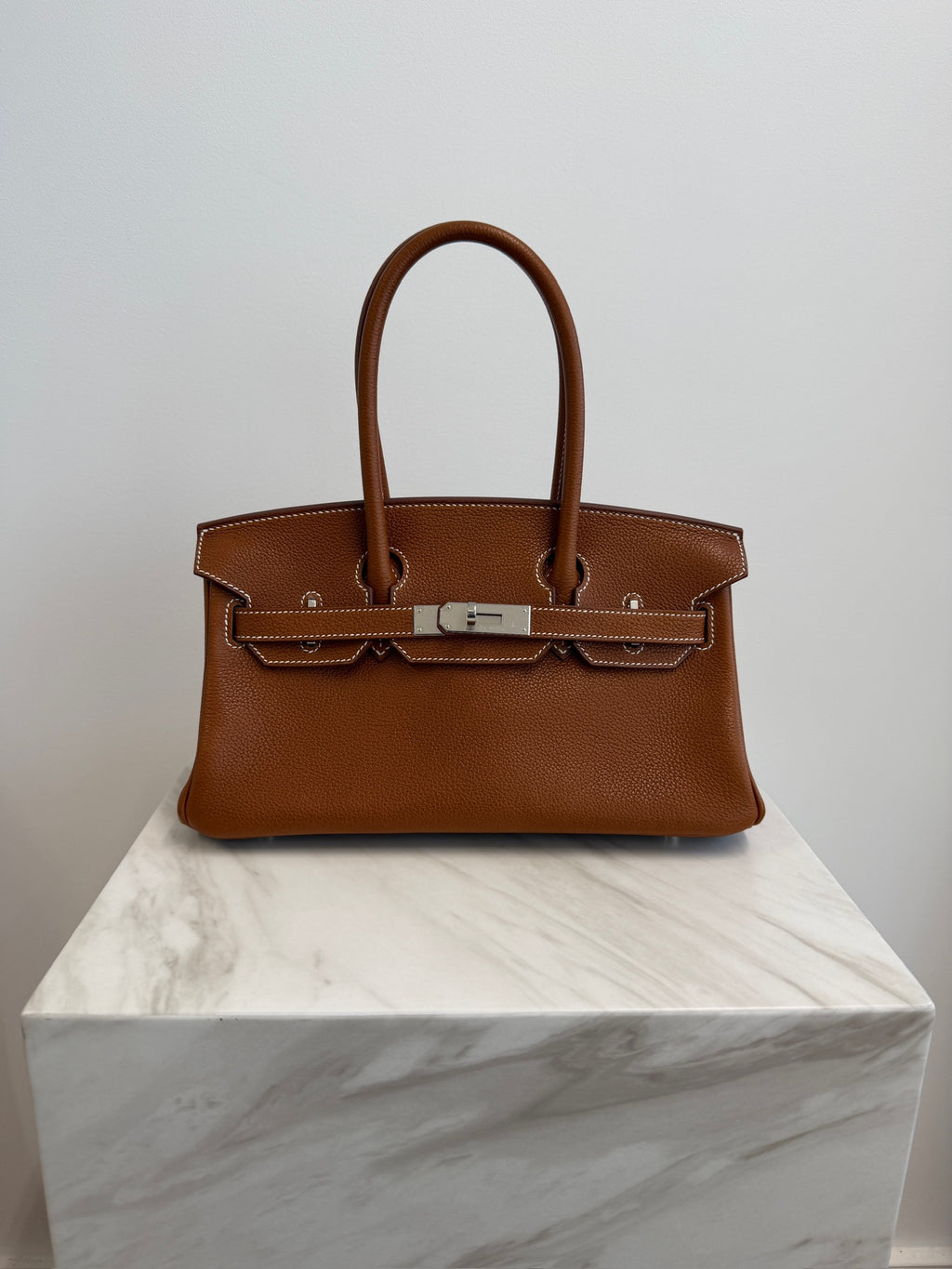 Hermès Birkin 29 Shoulder Fauve Barenia Palladium Hardware