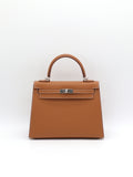 Hermès Kelly 25 Gold Epsom Palladium Hardware