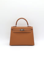 Hermès Kelly 25 Gold Epsom Palladium Hardware