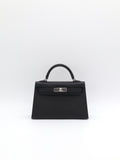 Hermès Mini Kelly HSS Verso Black/ Bordeaux Epsom Palladium Hardware