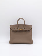Hermès Birkin 25 Etoupe Togo Gold Hardware