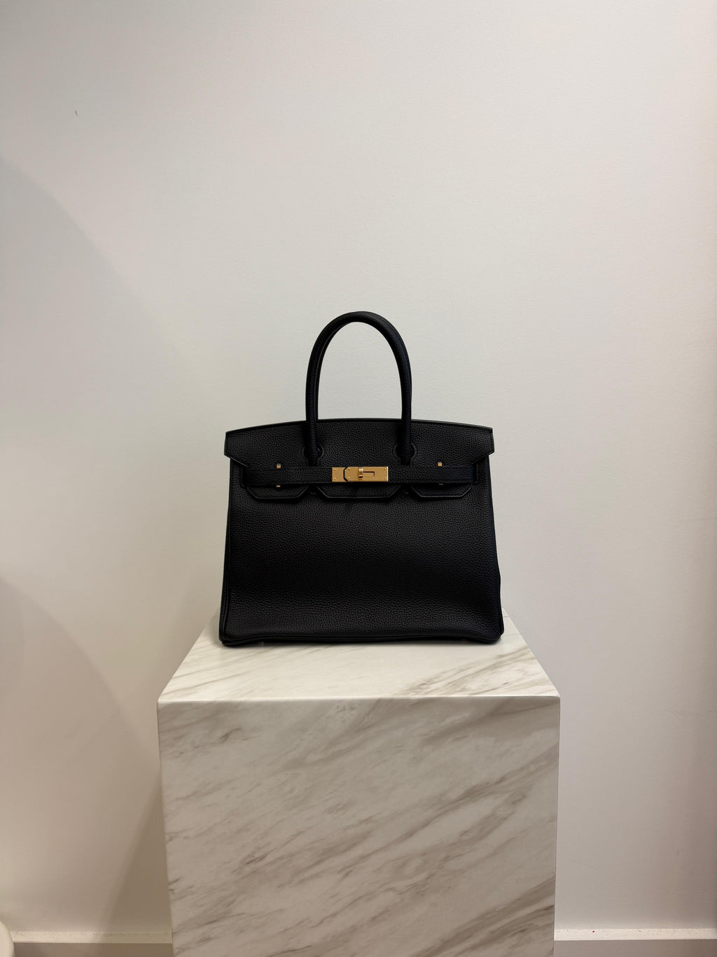 Hermès Birkin 30 Black Togo Rose Gold Hardware
