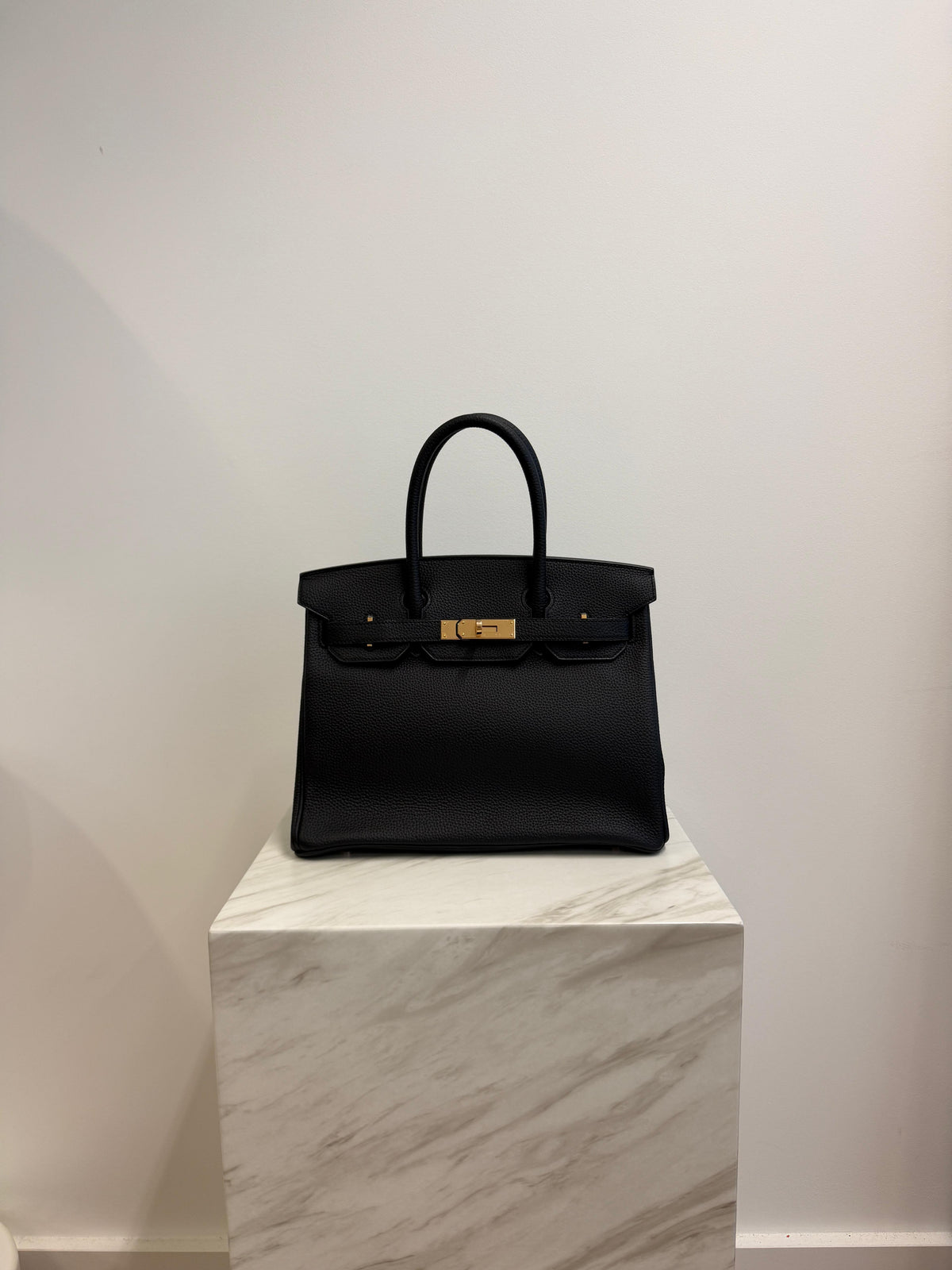 Hermès Birkin 30 Black Togo Rose Gold Hardware