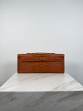Hermès Kelly Cut Gold Matte Alligator Gold Hardware