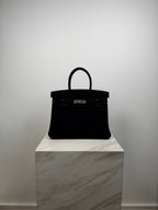 Hermès Birkin 30 Black Doblis Palladium Hardware