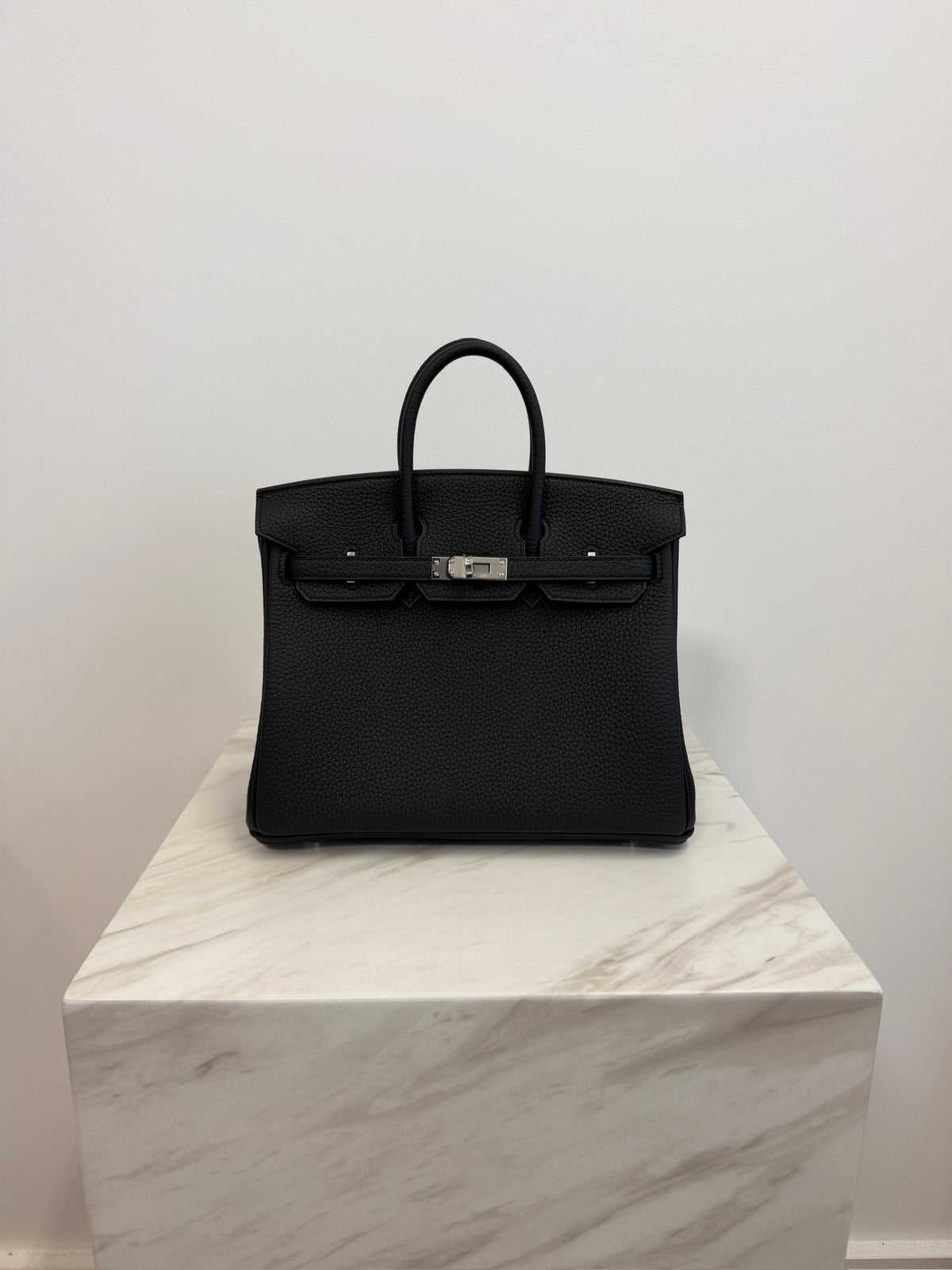Hermès Birkin 25 Black Togo Palladium Hardware