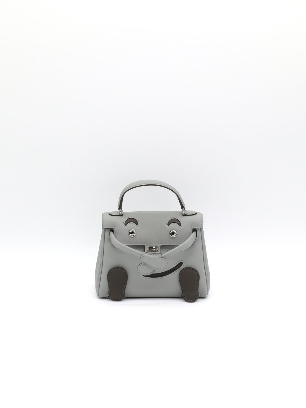 Hermès Kelly Doll Bleu Glacier/ Vert Maquis Swift Palladium Hardware