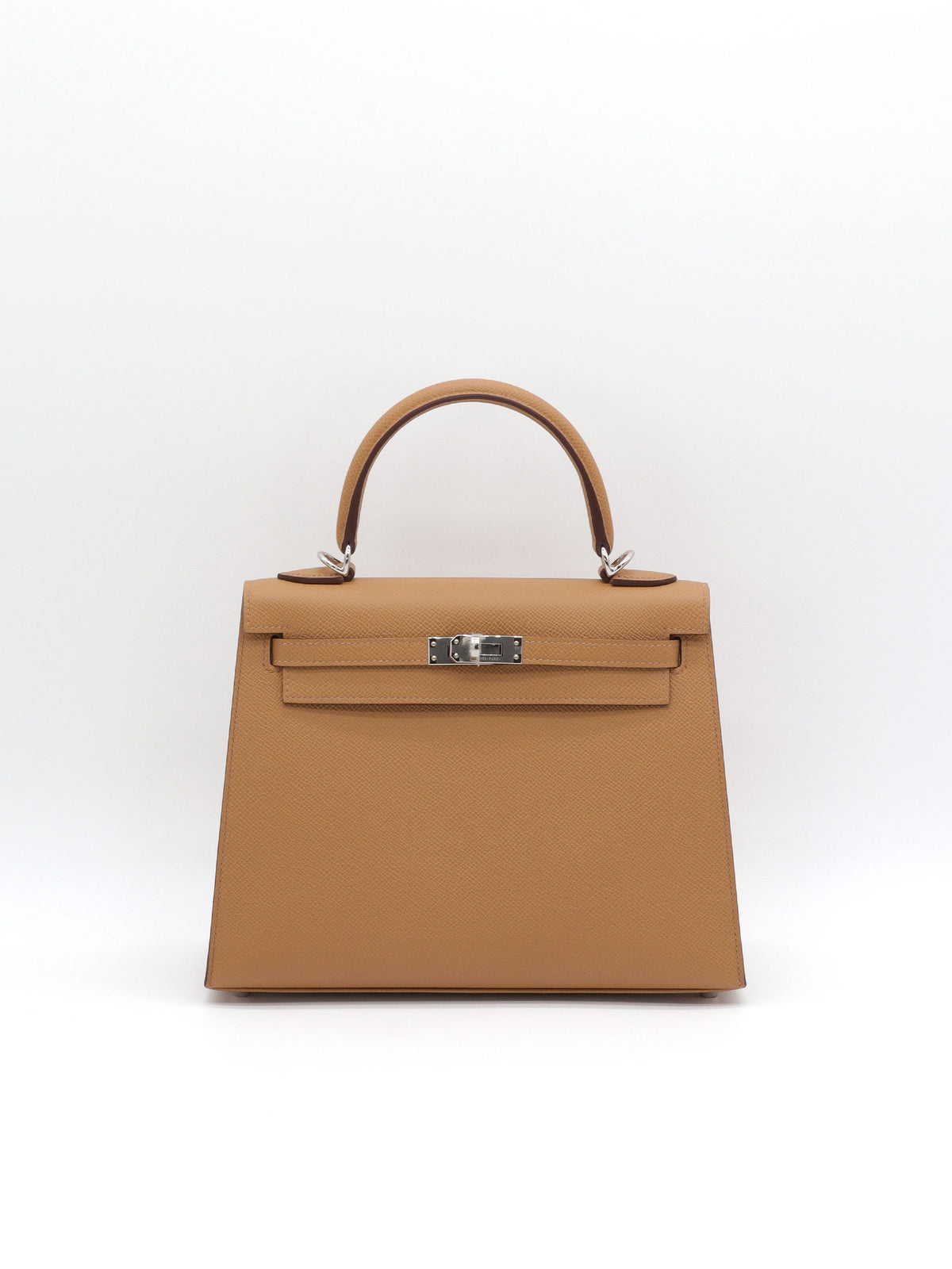 Hermès Kelly 25 Biscuit Epsom Palladium Hardware