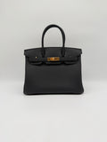 Hermès Birkin 30 Black Togo Gold Hardware