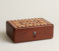 Hermès Casaque Jeux d'Ordre watch and cufflink box, Naturel