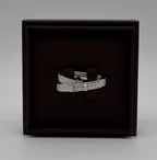 Hermès Kelly Gavroche double ring white gold