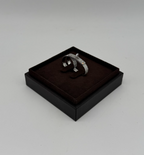 Hermès Kelly Gavroche double ring white gold